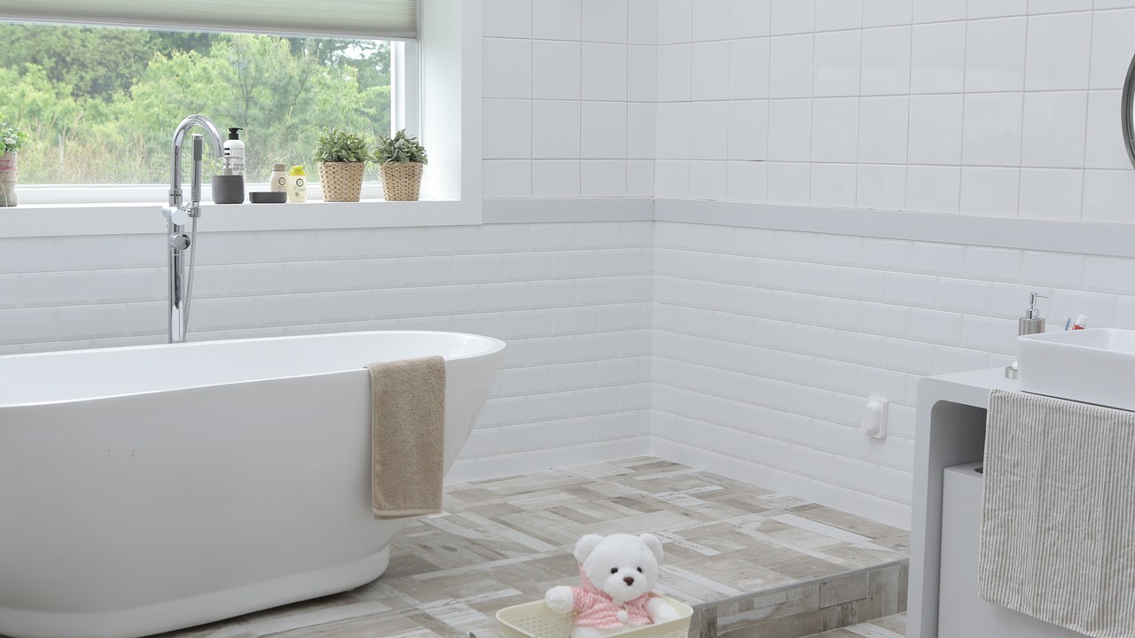 A modern bathroom