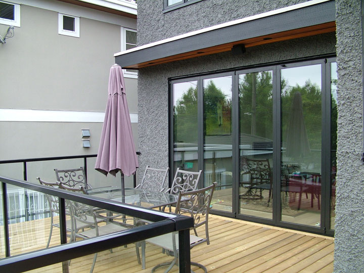 A completed deck and outdoor space